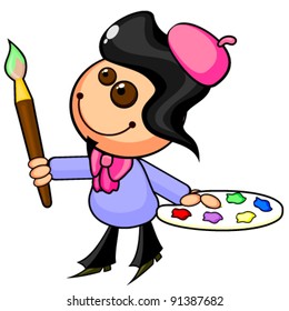Cartoon artist