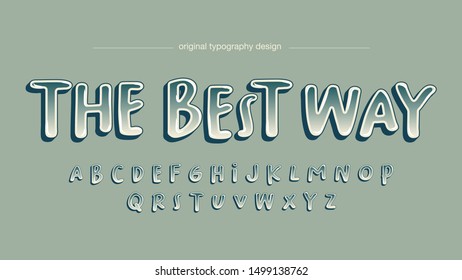 Cartoon Artistic Font Typography Lettering