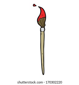 cartoon artist's brush