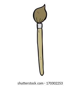 cartoon artist's brush