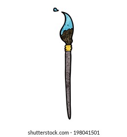 pincel del artista de dibujos animados