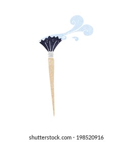 pincel del artista de dibujos animados