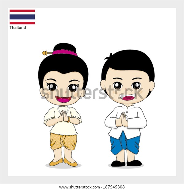 Cartoon Asean Thailand Stock Vector (Royalty Free) 187545308