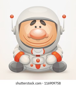 Cartoon Astronaut