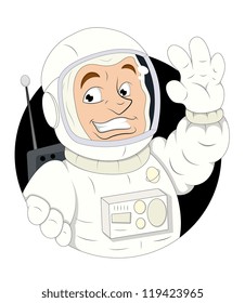 Cartoon Astronaut