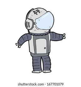 astronauta de dibujos animados