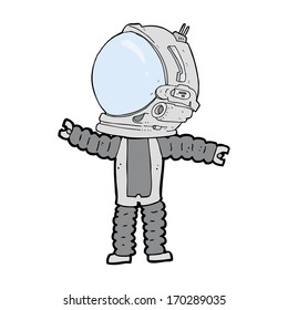 Cartoon-Astronautin