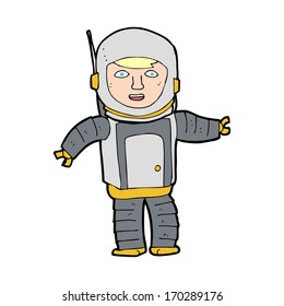 astronauta de dibujos animados