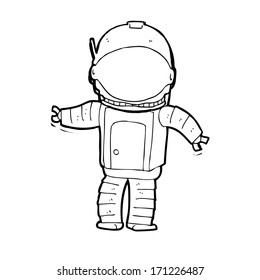 cartoon astronaut