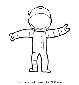 cartoon astronaut