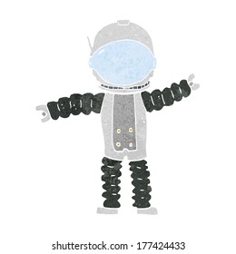 astronauta de dibujos animados