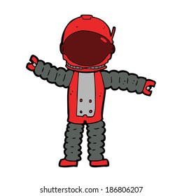 cartoon astronaut