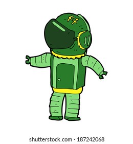 cartoon astronaut