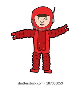 astronauta de dibujos animados