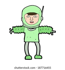 cartoon astronaut