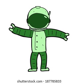 cartoon astronaut