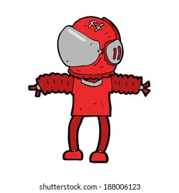 cartoon astronaut