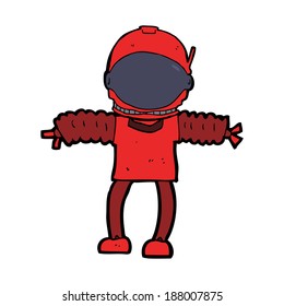 cartoon astronaut