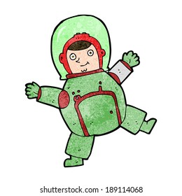 cartoon astronaut
