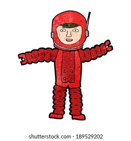 cartoon astronaut