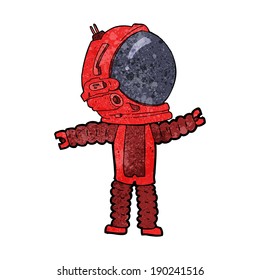 astronauta de dibujos animados