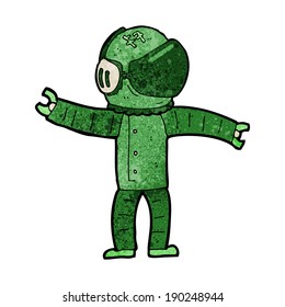 cartoon astronaut