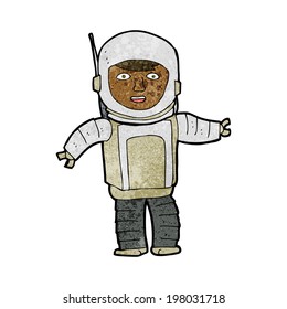 cartoon astronaut