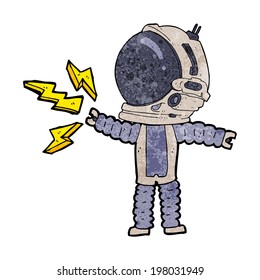 cartoon astronaut