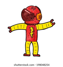 cartoon astronaut