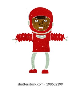 cartoon astronaut