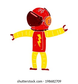 cartoon astronaut