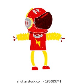 cartoon astronaut
