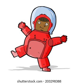 cartoon astronaut