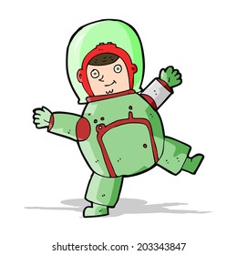 cartoon astronaut