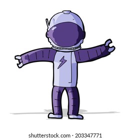 cartoon astronaut