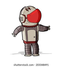 cartoon astronaut