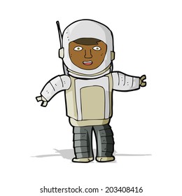 cartoon astronaut