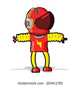 cartoon astronaut