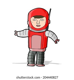 cartoon astronaut