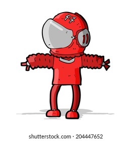 astronauta de desenho animado