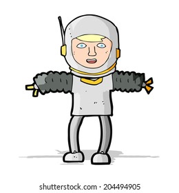 astronauta de dibujos animados