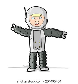 cartoon astronaut