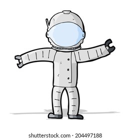 astronauta de desenho animado