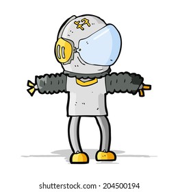 cartoon astronaut