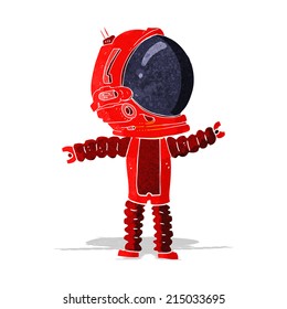 cartoon astronaut