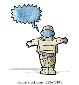 astronauta de desenho animado