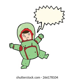 astronauta de dibujos animados