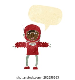 astronauta de dibujos animados
