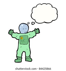 astronauta de dibujos animados