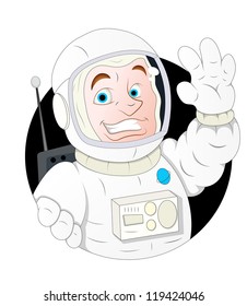 Cartoon Astronaut Character